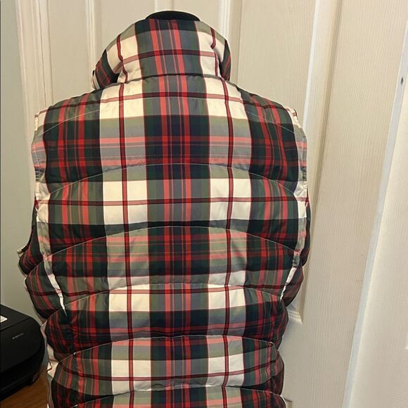 Lands' End Multicolor Plaid Vest M/P 10-12  E - Picture 6 of 6